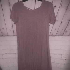 Chic Backless Mauve Dress